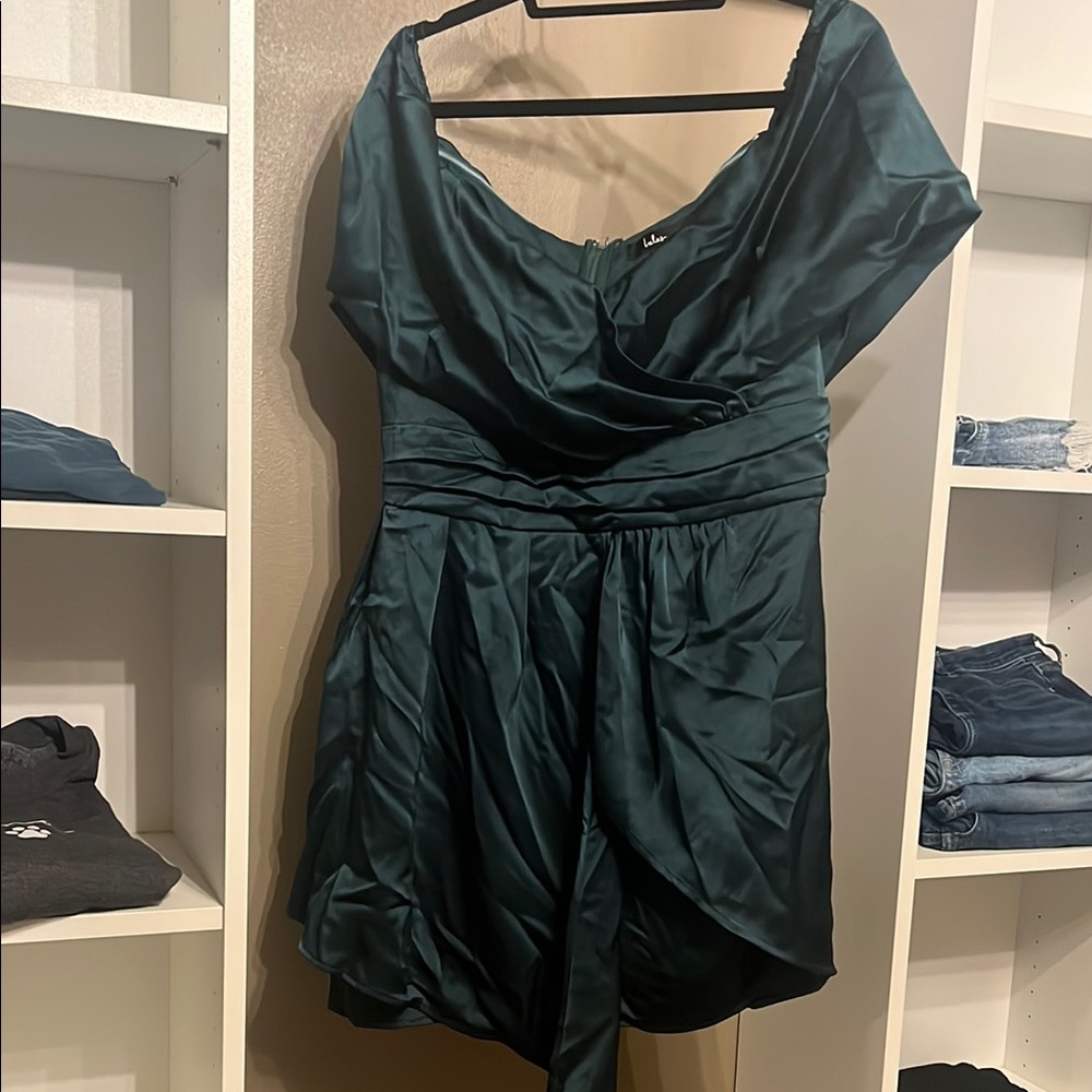 Lulus Elegant Dark Green Dress